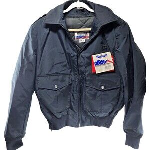 Vintage Blauer Lightweight Police/Military Bomber Jacket Blue Style TNT6010 42 L